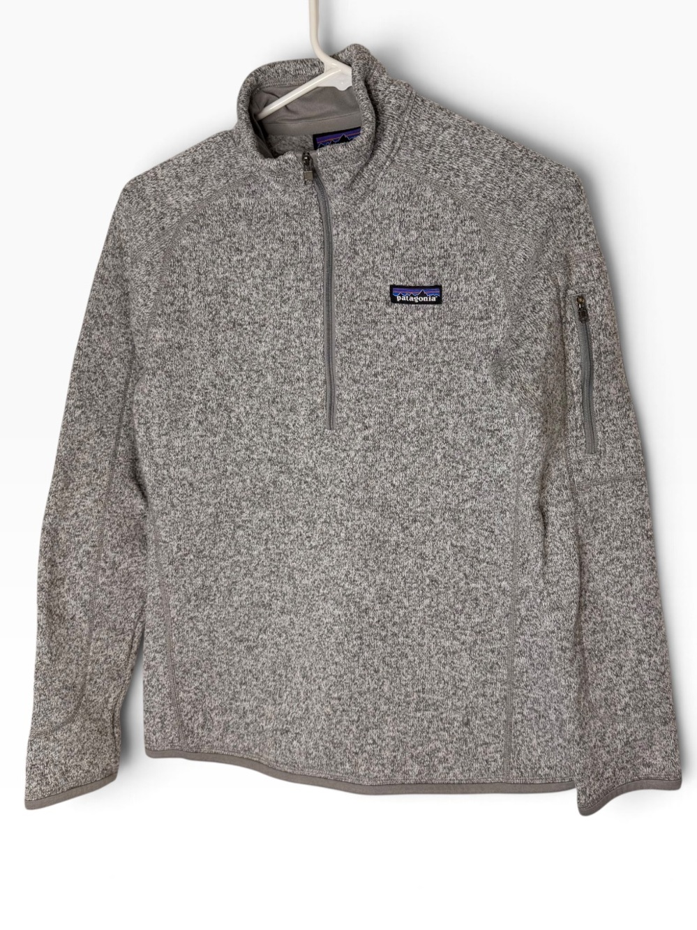 Patagonia Women’s Better Sweater 1/4 Zip Size Small Heather Gray